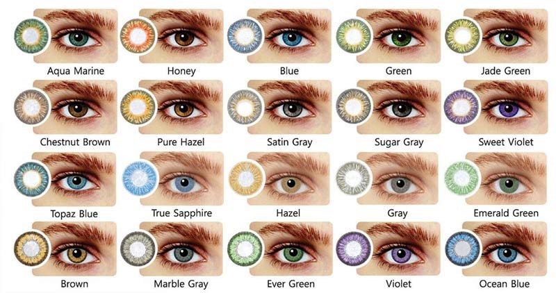 راهنمای انتخاب لنز رنگی مناسب با توجه به رنگ پوست